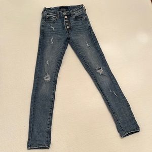 Aeropostal high rise jeans with rips